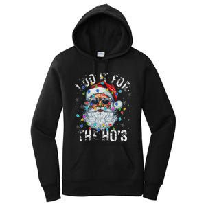 Funny Christmas Santa Claus I Do It For The Hos Cute Xmas Women's Pullover Hoodie