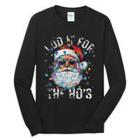 Funny Christmas Santa Claus I Do It For The Hos Cute Xmas Tall Long Sleeve T-Shirt