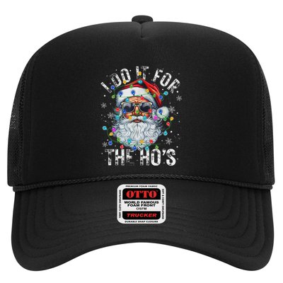 Funny Christmas Santa Claus I Do It For The Hos Cute Xmas Trucker Hat