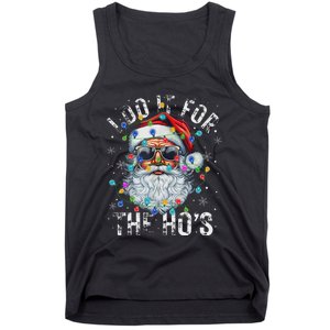 Funny Christmas Santa Claus I Do It For The Hos Cute Xmas Tank Top