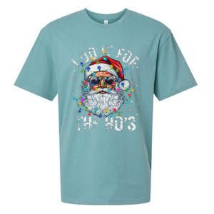 Funny Christmas Santa Claus I Do It For The Hos Cute Xmas Sueded Cloud Jersey T-Shirt