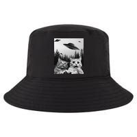 Funny Cat Selfie with UFOs Cool Comfort Performance Bucket Hat