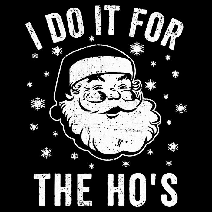 Funny Christmas Santa Clause I Do It For The Ho's Santa 16 in Basic Backpack