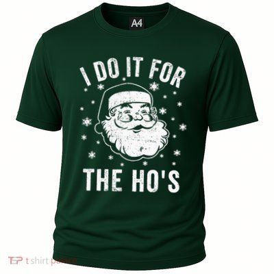 Funny Christmas Santa Clause I Do It For The Ho's Santa Performance Shirt
