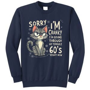 Fun Cat Sorry IM Cranky IM Going Through My Terrible 60S Sweatshirt