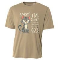 Fun Cat Sorry IM Cranky IM Going Through My Terrible 60S Cooling Performance Crew T-Shirt