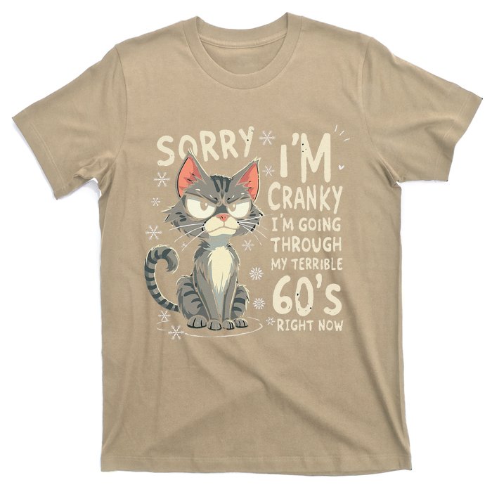 Fun Cat Sorry IM Cranky IM Going Through My Terrible 60S T-Shirt