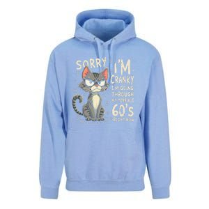 Fun Cat Sorry IM Cranky IM Going Through My Terrible 60S Unisex Surf Hoodie