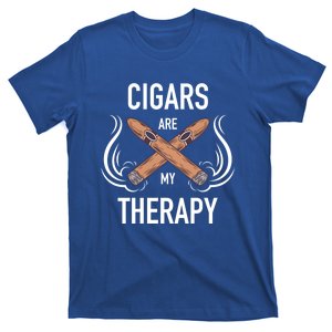 Funny Cigar Smoker Cute Gift Cigars Are My Therapy Gifgift Funny Gift T-Shirt