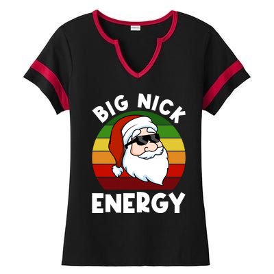 Funny Christmas Shirt Santa Shirt Big Nick Energy Xmas Ladies Halftime Notch Neck Tee