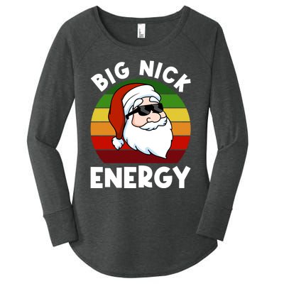 Funny Christmas Shirt Santa Shirt Big Nick Energy Xmas Women's Perfect Tri Tunic Long Sleeve Shirt