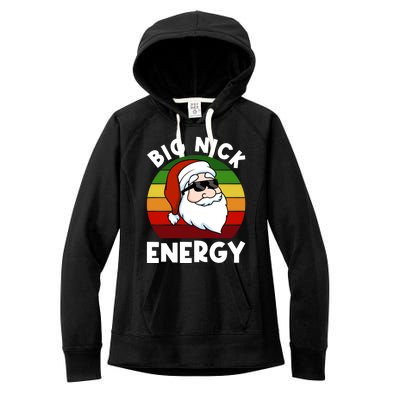 Funny Christmas Shirt Santa Shirt Big Nick Energy Xmas Women's Fleece Hoodie