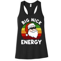 Funny Christmas Shirt Santa Shirt Big Nick Energy Xmas Women's Racerback Tank