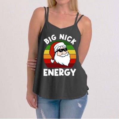 Funny Christmas Shirt Santa Shirt Big Nick Energy Xmas Women's Strappy Tank