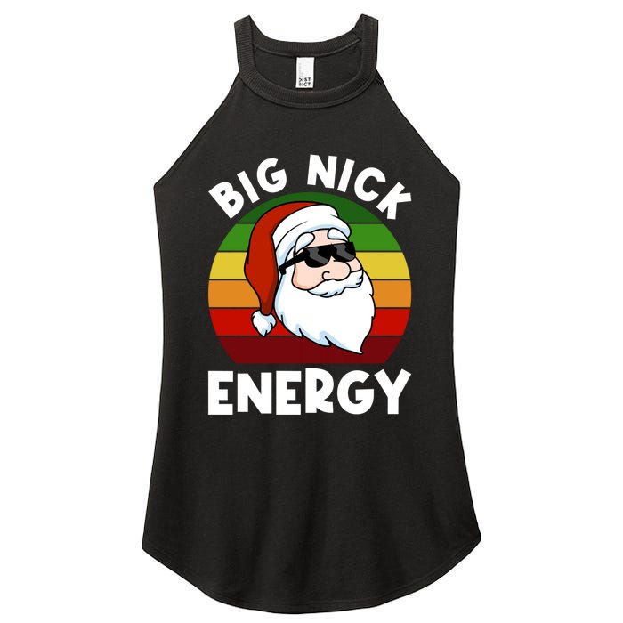 Funny Christmas Shirt Santa Shirt Big Nick Energy Xmas Women's Perfect Tri Rocker Tank