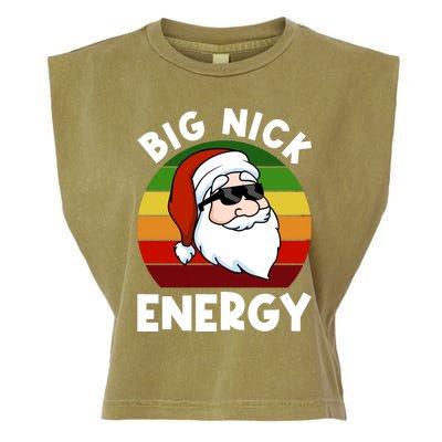 Funny Christmas Shirt Santa Shirt Big Nick Energy Xmas Garment-Dyed Women's Muscle Tee