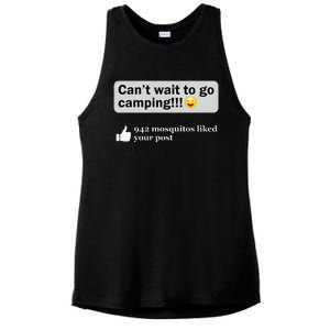 Funny Camping Saying Humor Outdoorsy Joke Camp Gear Gift Ladies PosiCharge Tri-Blend Wicking Tank