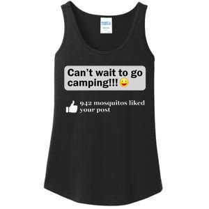 Funny Camping Saying Humor Outdoorsy Joke Camp Gear Gift Ladies Essential Tank