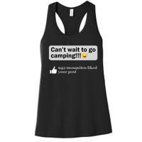 Funny Camping Saying Humor Outdoorsy Joke Camp Gear Gift Women's Racerback Tank