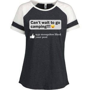 Funny Camping Saying Humor Outdoorsy Joke Camp Gear Gift Enza Ladies Jersey Colorblock Tee