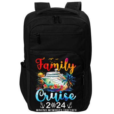 Family Cruise Ship Vacation Trip 2024 Family Cruise Matching Impact Tech Backpack