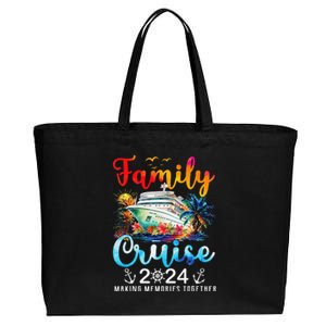 Family Cruise Ship Vacation Trip 2024 Family Cruise Matching Cotton Canvas Jumbo Tote