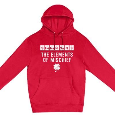 Funny Chemistry  Shenanigans Periodic Table Elements Premium Pullover Hoodie