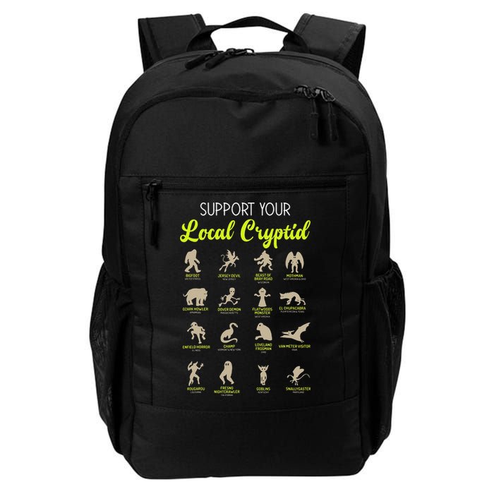 Funny Cryptozoology Support Your Local Cryptid Research Team Backpack