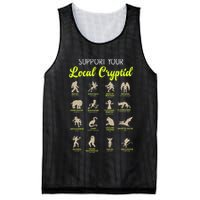 Funny Cryptozoology Support Your Local Cryptid Research Team Mesh Reversible Basketball Jersey Tank