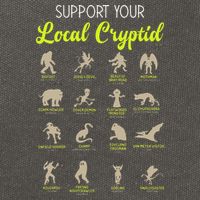 Funny Cryptozoology Support Your Local Cryptid Research Team Cotton Canvas Backpack