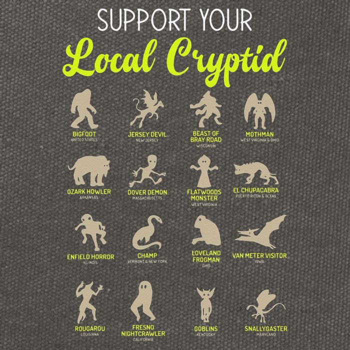 Funny Cryptozoology Support Your Local Cryptid Research Team Cotton Canvas Backpack