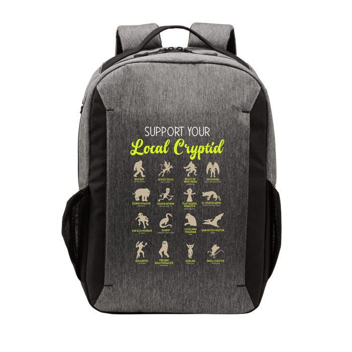 Funny Cryptozoology Support Your Local Cryptid Research Team Vector Backpack