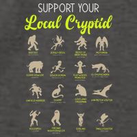 Funny Cryptozoology Support Your Local Cryptid Research Team Vector Backpack