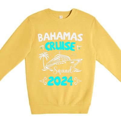 Family Cruise Squad Bahamas 2024 Summer Matching Vacation Premium Crewneck Sweatshirt