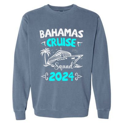 Family Cruise Squad Bahamas 2024 Summer Matching Vacation Garment-Dyed Sweatshirt