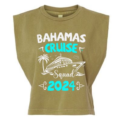 Family Cruise Squad Bahamas 2024 Summer Matching Vacation Garment-Dyed Women's Muscle Tee