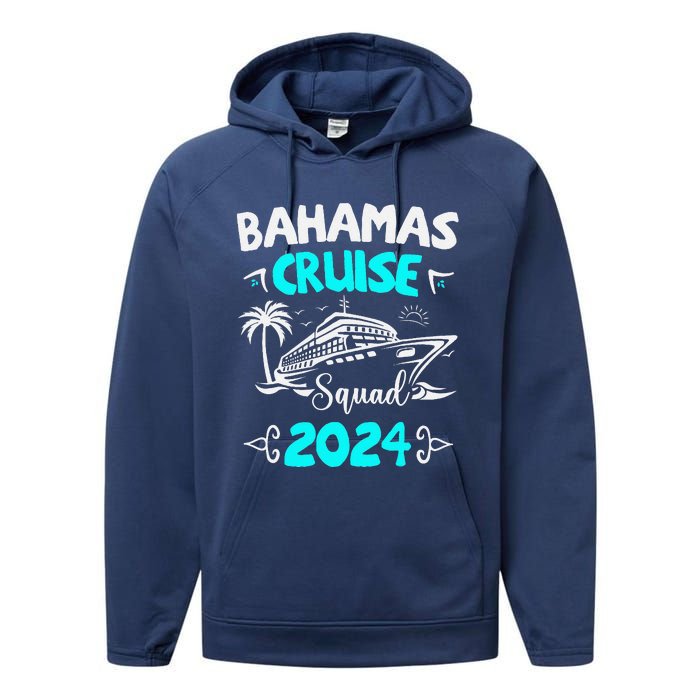 Family Cruise Squad Bahamas 2024 Summer Matching Vacation Performance Fleece Hoodie