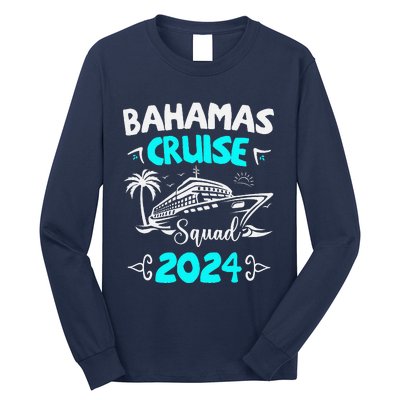 Family Cruise Squad Bahamas 2024 Summer Matching Vacation Long Sleeve Shirt