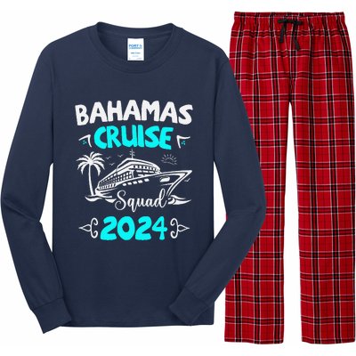 Family Cruise Squad Bahamas 2024 Summer Matching Vacation Long Sleeve Pajama Set