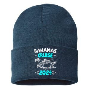 Family Cruise Squad Bahamas 2024 Summer Matching Vacation Sustainable Knit Beanie