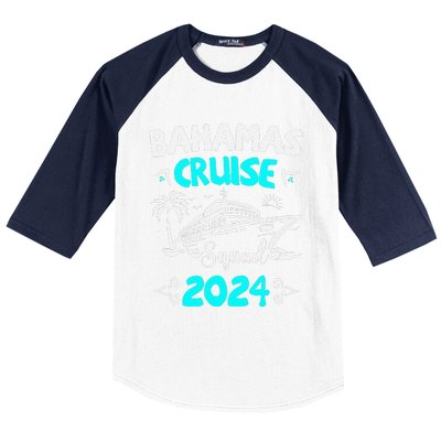 Family Cruise Squad Bahamas 2024 Summer Matching Vacation Baseball Sleeve Shirt