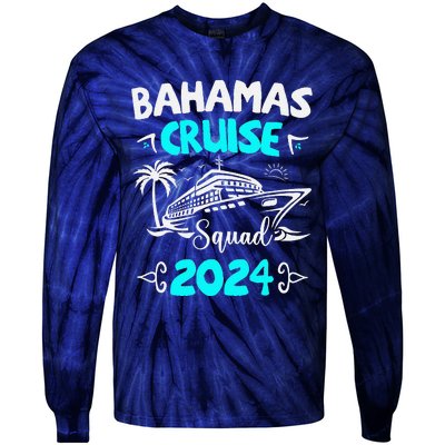 Family Cruise Squad Bahamas 2024 Summer Matching Vacation Tie-Dye Long Sleeve Shirt