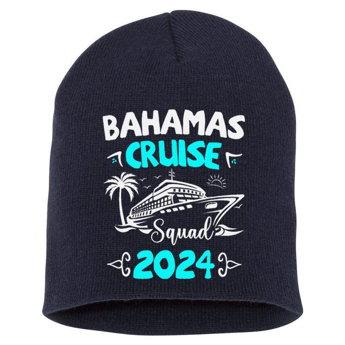 Family Cruise Squad Bahamas 2024 Summer Matching Vacation Short Acrylic Beanie