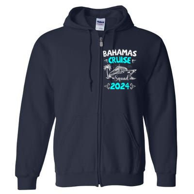 Family Cruise Squad Bahamas 2024 Summer Matching Vacation Full Zip Hoodie