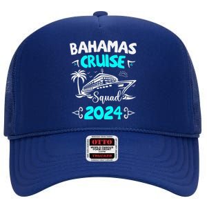 Family Cruise Squad Bahamas 2024 Summer Matching Vacation High Crown Mesh Back Trucker Hat