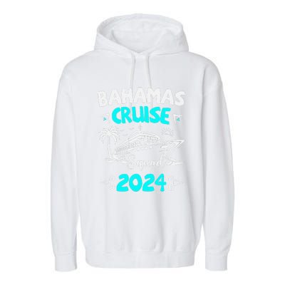 Family Cruise Squad Bahamas 2024 Summer Matching Vacation Garment-Dyed Fleece Hoodie