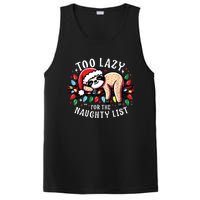 Funny Christmas Shirts For Women Naughty List Sloth PosiCharge Competitor Tank