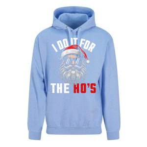 Funny Christmas Santa Claus I Do It For The Hos Cute Xmas Cool Gift Unisex Surf Hoodie