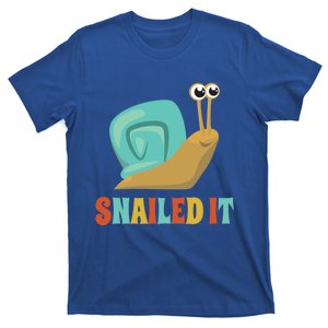 Funny Cute Snail Lover Snails Gift Snailed It Gift T-Shirt