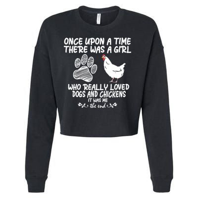 Funny Chicken Shirts For Women Funny Dog Tee Farmer Girl Dog Cropped Pullover Crew
